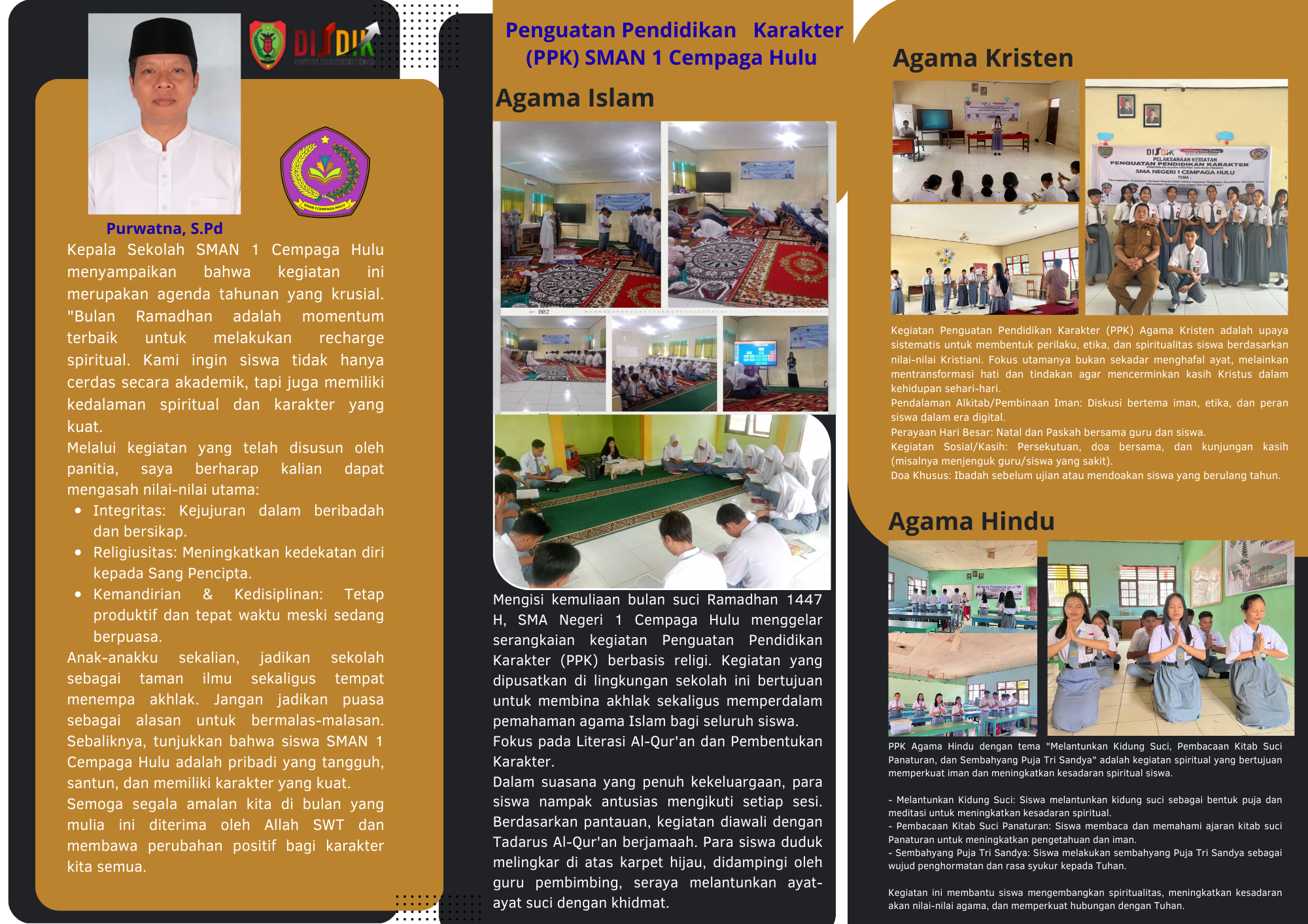 PENGUATAN PENDIDIKAN KARAKTER (PPK) SMAN 1 Cempaga Hulu